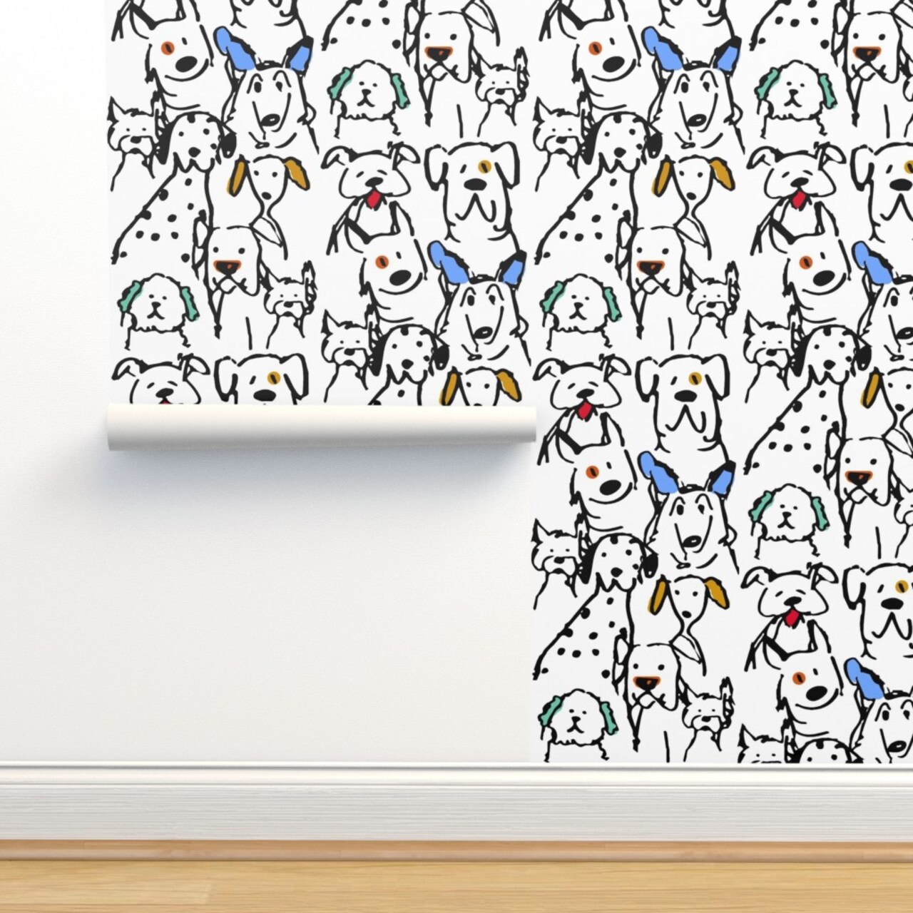 Custom Removable Wallpaper by Spoonflower Peel & Stick Wallpaper 2FT Wide